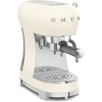 Smeg Μηχανή Espresso 1350W Πίεσης 15bar Cream ECF02CRUK