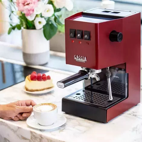 Gaggia Classic E24 Μηχανή Espresso 1300W Πίεσης 15bar 2023 Red