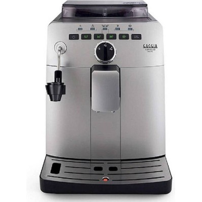 Gaggia Naviglio Deluxe Αυτόματη Μηχανή Espresso 1850W Πίεσης 15bar με Μύλο Άλεσης Ασημί