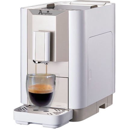 Acopino Venezia Αυτόματη Μηχανή Espresso 1450W Πίεσης 19bar με Μύλο Άλεσης White