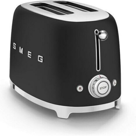 Smeg Φρυγανιέρα 2 Θέσεων 950W Μαύρη