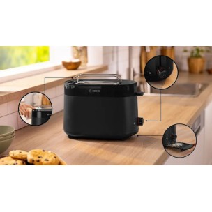 Bosch Φρυγανιέρα 2 Θέσεων 950W Μαύρη
