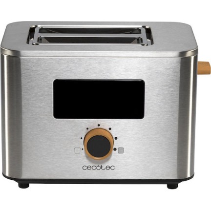 Cecotec Touch&Toast Double Φρυγανιέρα 2 Θέσεων 950W Γκρι