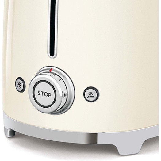 Smeg Φρυγανιέρα 2 Θέσεων 1500W Μπεζ