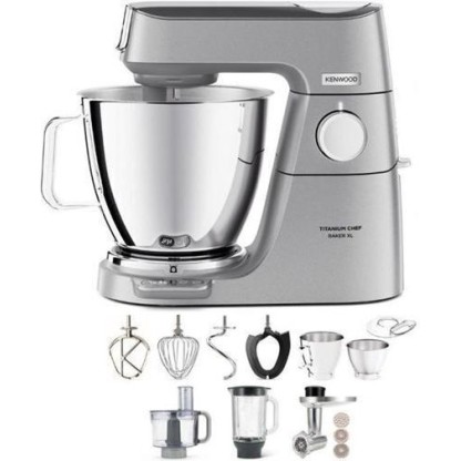 Kenwood Titanium Chef Baker XL Κουζινομηχανή 1200W με Γυάλινο Κάδο 7lt