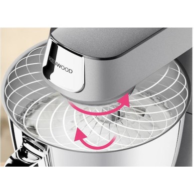 Kenwood Titanium Chef Baker XL Κουζινομηχανή 1200W με Γυάλινο Κάδο 7lt