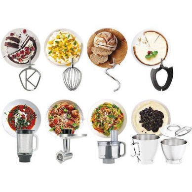 Kenwood Titanium Chef Baker XL Κουζινομηχανή 1200W με Γυάλινο Κάδο 7lt