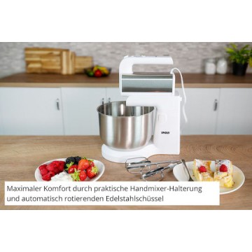 Unold Hannah Μίξερ με Inox Κάδο 3.5lt Λευκό 500W