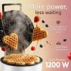 Clatronic Βαφλιέρα για Βάφλες Καρδιά 1200W