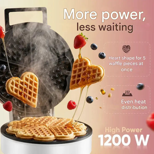 Clatronic Βαφλιέρα για Βάφλες Καρδιά 1200W