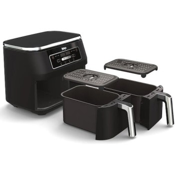 Ninja Foodi Dual Zone Air Fryer με Διπλό Αποσπώμενο Κάδο 7.6lt Μαύρο