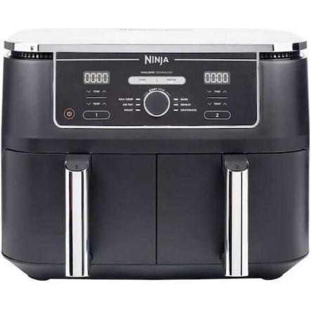 Ninja Foodi Max Dual Zone Air Fryer με Διπλό Αποσπώμενο Κάδο 9.5lt Μαύρο