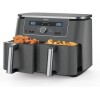 Ninja Foodi Max Dual Zone Air Fryer με Διπλό Αποσπώμενο Κάδο 9.5lt Μαύρο