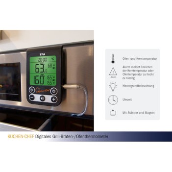 TFA Kitchen Chef Ψηφιακό Θερμόμετρο Μαγειρικής με Ακίδα -20°C / +300°C