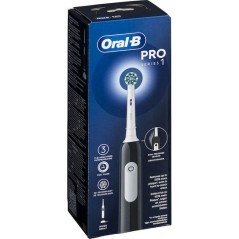 Oral-B Pro Series 1 Ηλεκτρική Οδοντόβουρτσα με Αισθητήρα Πίεσης και Θήκη Ταξιδίου Μαύρη