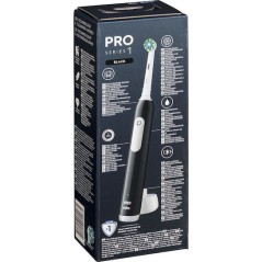 Oral-B Pro Series 1 Ηλεκτρική Οδοντόβουρτσα με Αισθητήρα Πίεσης και Θήκη Ταξιδίου Μαύρη