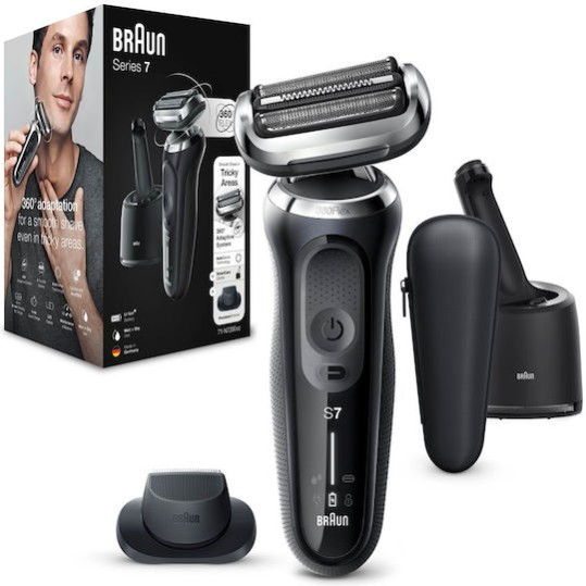 Braun Series 7 S7184985 Foil Ξυριστική Μηχανή Προσώπου Επαναφορτιζόμενη