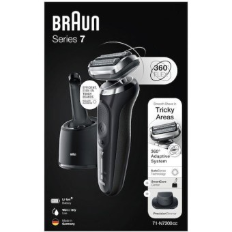 Braun Series 7 S7184985 Foil Ξυριστική Μηχανή Προσώπου Επαναφορτιζόμενη