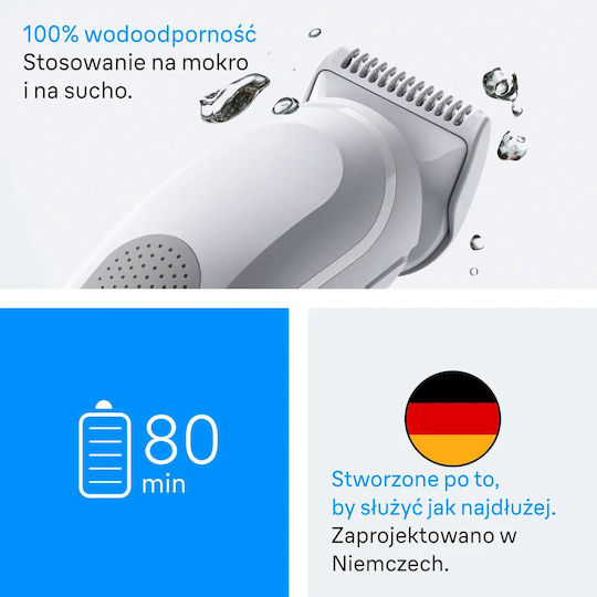 Braun Series 3 BG3530 Ξυριστική Μηχανή Σώματος Επαναφορτιζόμενη