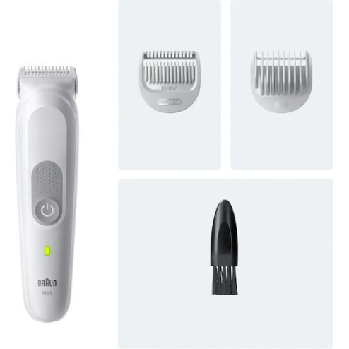 Braun Series 3 BG3530 Ξυριστική Μηχανή Σώματος Επαναφορτιζόμενη