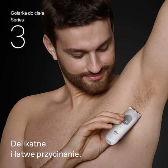 Braun Series 3 BG3530 Ξυριστική Μηχανή Σώματος Επαναφορτιζόμενη