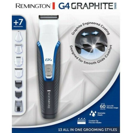 Remington Graphite Series G4 Σετ Επαναφορτιζόμενης Κουρευτικής Μηχανής Black/White PG4000