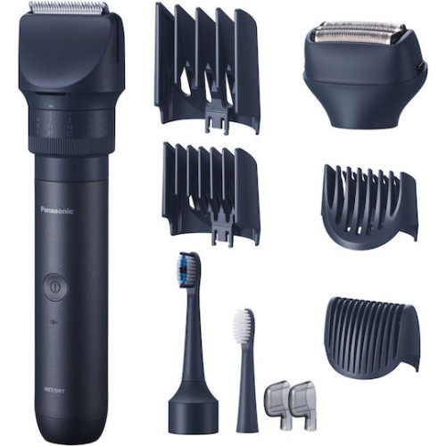 Panasonic X Shape All In One Σετ Επαναφορτιζόμενης Κουρευτικής Μηχανής Μαύρο