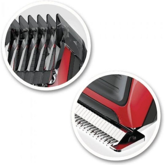 Remington My Groom Κουρευτική Μηχανή Ρεύματος Black/Red HC5100