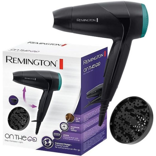 Remington Πιστολάκι Μαλλιών Ταξιδίου με Φυσούνα 2000W D1500