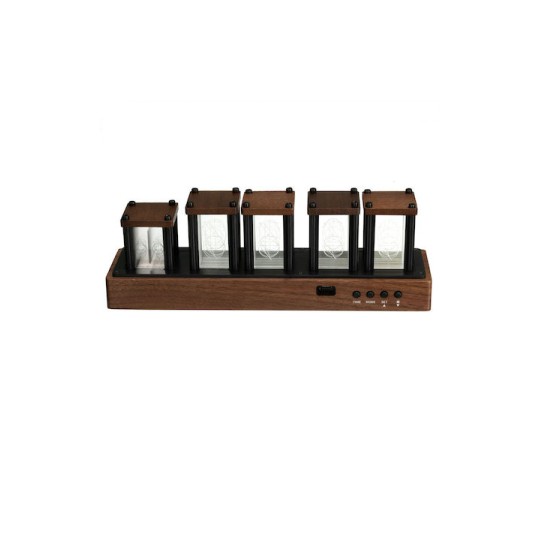 Kienzle Ρολόι Τοίχου Ψηφιακό Καφέ 23.75x6.15cm