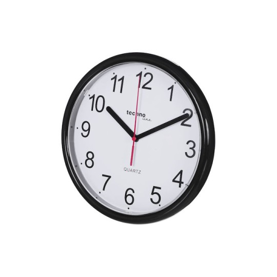 Technoline WT 600 BL Ρολόι Τοίχου Κεραμικό Μαύρο Ø25cm