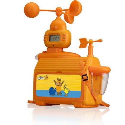 DieMaus 9810100 Ασύρματος Μετεωρολογικός Σταθμός Ψηφιακός Επιτραπέζιος Κίτρινος
