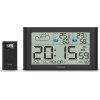 Hama Wetterstation Sylt Mit Außensensor Funk Schwarz 222216