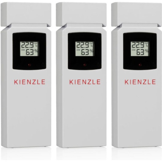 Kienzle Ασύρματος Μετεωρολογικός Σταθμός Ψηφιακός Επιτραπέζιος Λευκός