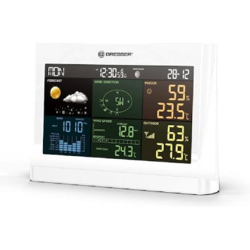 Bresser 5-in-1 Comfort 7002550GYE000 Ασύρματος Μετεωρολογικός Σταθμός Ψηφιακός Επιτραπέζιος Λευκός