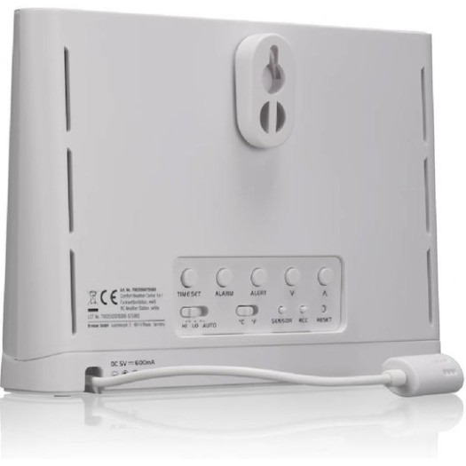 Bresser 5-in-1 Comfort 7002550GYE000 Ασύρματος Μετεωρολογικός Σταθμός Ψηφιακός Επιτραπέζιος Λευκός