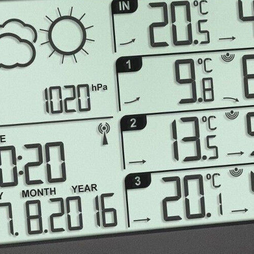 TFA View 35.1142.01 Ασύρματος Μετεωρολογικός Σταθμός Ψηφιακός Επίτοιχος / Επιτραπέζιος Μαύρος