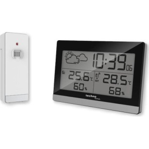 Technoline WS 9255 Ασύρματος Μετεωρολογικός Σταθμός Ψηφιακός Επιτραπέζιος Μαύρος