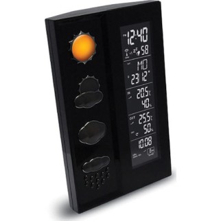 Technoline WS 6650 Ασύρματος Μετεωρολογικός Σταθμός Ψηφιακός Επιτραπέζιος Μαύρος