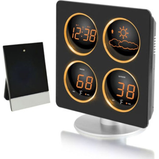 Technoline WS 6830 Ασύρματος Μετεωρολογικός Σταθμός Ψηφιακός Επίτοιχος / Επιτραπέζιος Μαύρος