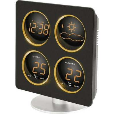 Technoline WS 6830 Ασύρματος Μετεωρολογικός Σταθμός Ψηφιακός Επίτοιχος / Επιτραπέζιος Μαύρος