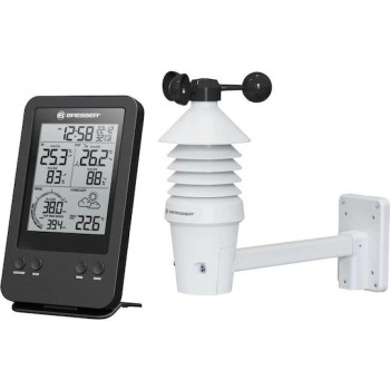 Bresser 3-in-1 Professional 7002531 Ασύρματος Μετεωρολογικός Σταθμός Ψηφιακός Επιτραπέζιος Μαύρος