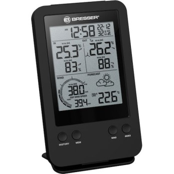 Bresser 3-in-1 Professional 7002531 Ασύρματος Μετεωρολογικός Σταθμός Ψηφιακός Επιτραπέζιος Μαύρος