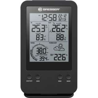 Bresser 3-in-1 Professional 7002531 Ασύρματος Μετεωρολογικός Σταθμός Ψηφιακός Επιτραπέζιος Μαύρος