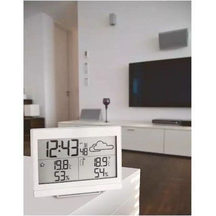 TFA 35.1135.02 Ασύρματος Μετεωρολογικός Σταθμός Ψηφιακός Επιτραπέζιος Λευκός