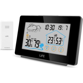 HAMA Touch 00186314 Ασύρματος Μετεωρολογικός Σταθμός Ψηφιακός Επιτραπέζιος Μαύρος