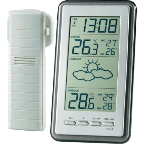 Technoline WS 9130-IT Ασύρματος Μετεωρολογικός Σταθμός Ψηφιακός Επίτοιχος / Επιτραπέζιος Ασημί