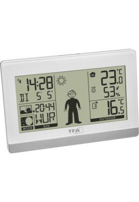 TFA Weather Boy 35.1159.02 Ασύρματος Μετεωρολογικός Σταθμός Ψηφιακός Επιτραπέζιος Λευκός