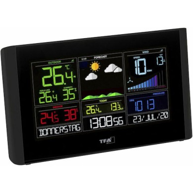 TFA View Breeze 35.8001.01 Ασύρματος Μετεωρολογικός Σταθμός Ψηφιακός Επίτοιχος / Επιτραπέζιος Μαύρος