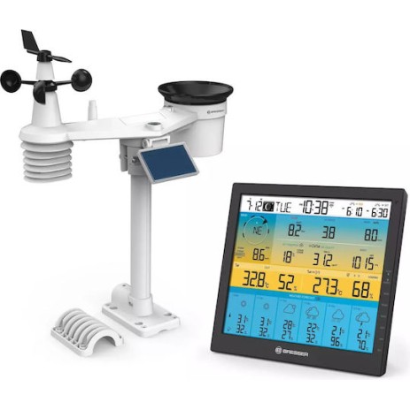 Bresser Center 7-in-1 7003220 Ασύρματος Μετεωρολογικός Σταθμός Ψηφιακός Επιτραπέζιος Μαύρος